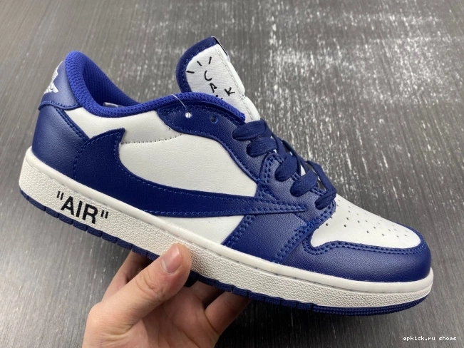 Rep SCOTT DM7890-101 OFF-WHITE JORDAN CUSTOM X TRAVIS AIR X 1 0714